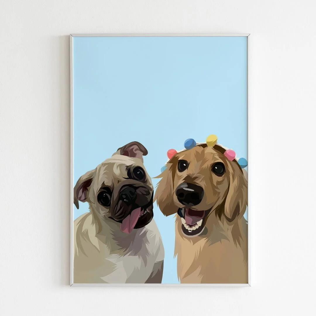 Illustrativ Kæledyrsportræt 1 Illustrativ Kæledyrsportræt 1