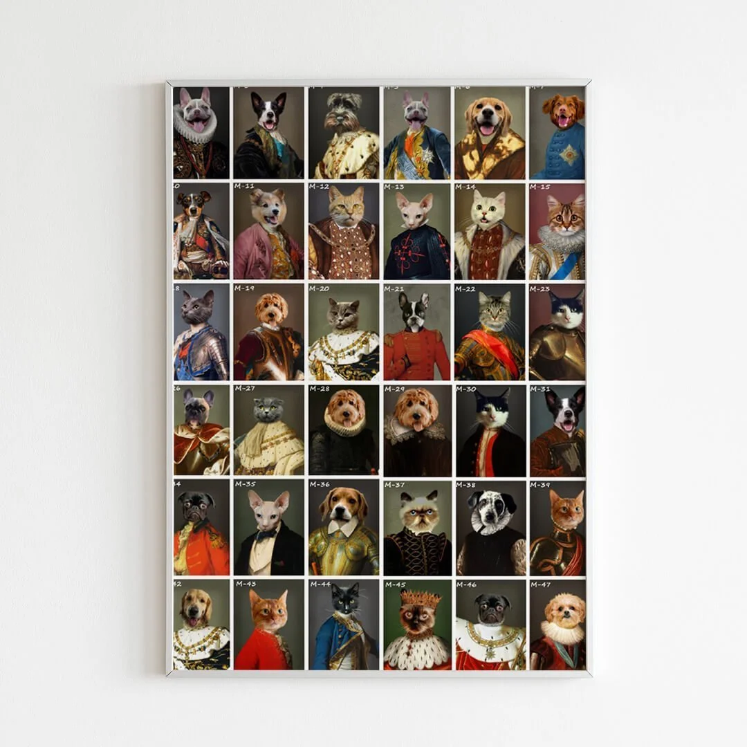 Royale Kæledyr Mænd 1 Udvalg Mande kæledyrsportrætter